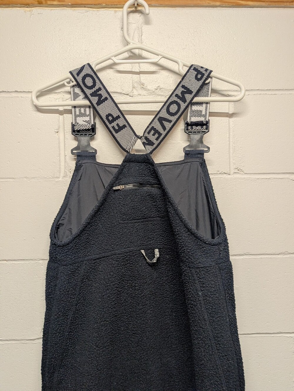 FP Movement by Free People Hit The Slopes Fleece Salopette Overalls (Medium) - Picture 8 of 12